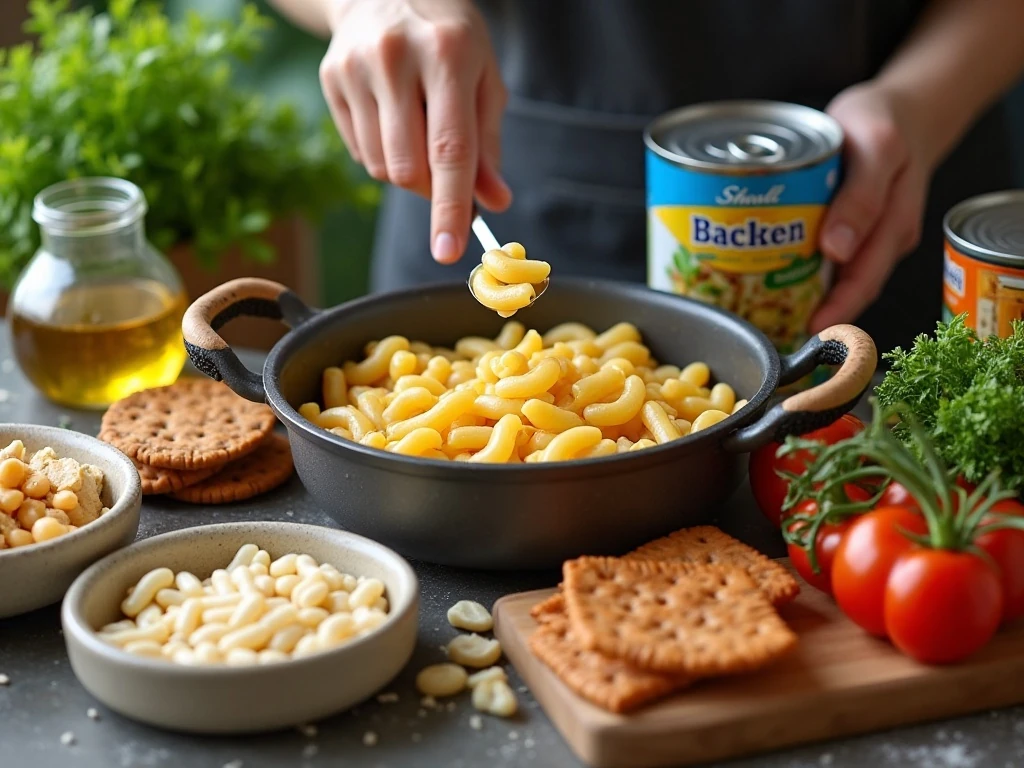 Shelf-stable ingredients prepared for cooking without electricity