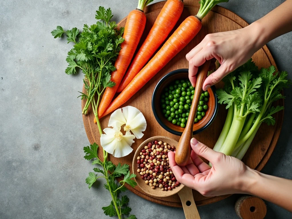 Fresh whole-food ingredients for a Crock-Pot recipe collection
