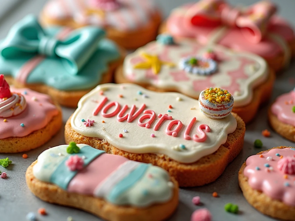 Personalized details on colorful handmade crafts