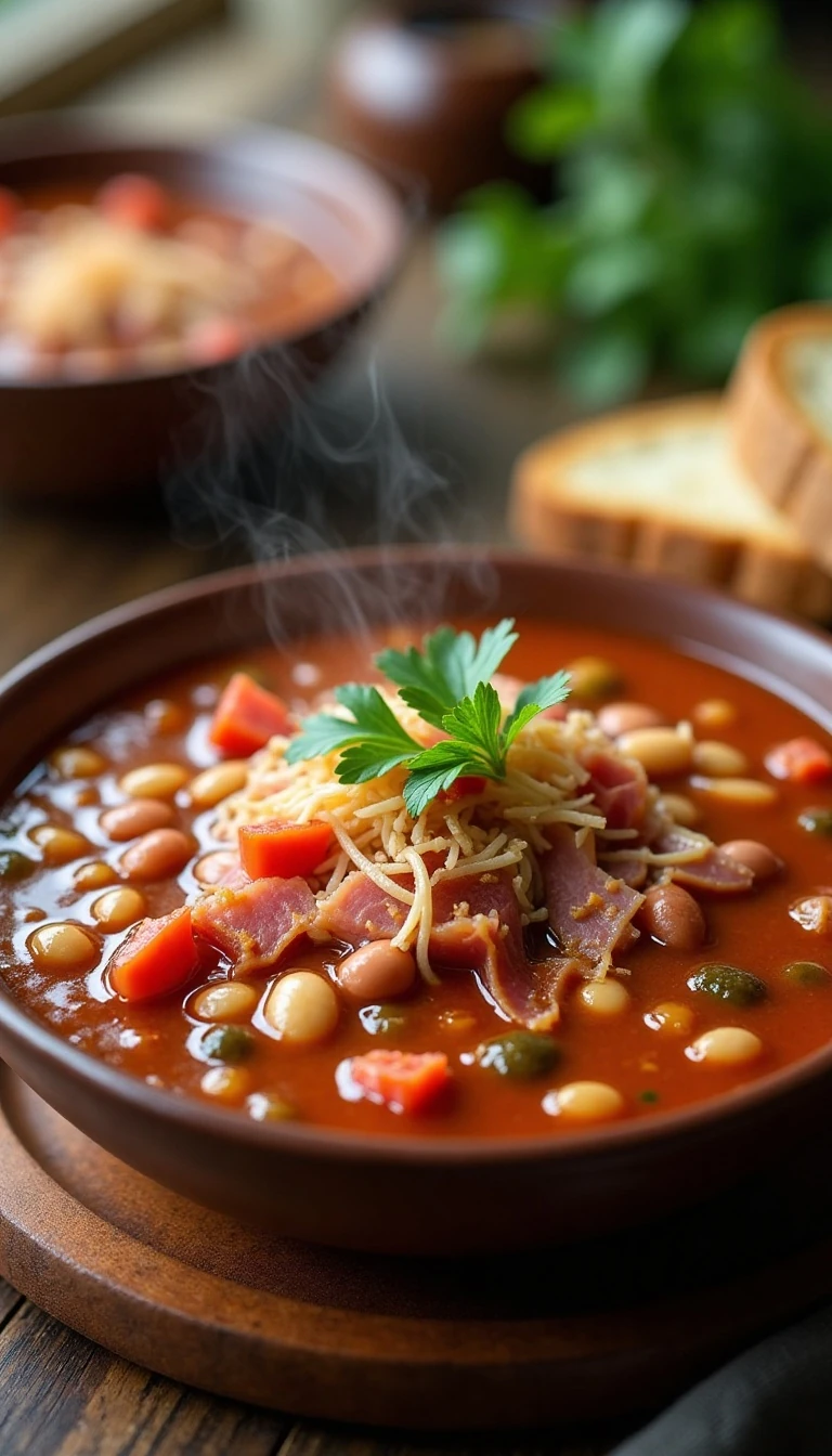 Slow Cooker 15 Bean Soup Recipe with Ham