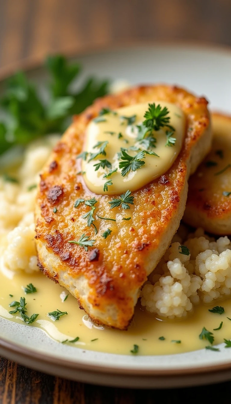 15-Minute Garlic Butter Chicken & Parmesan Cauliflower Rice