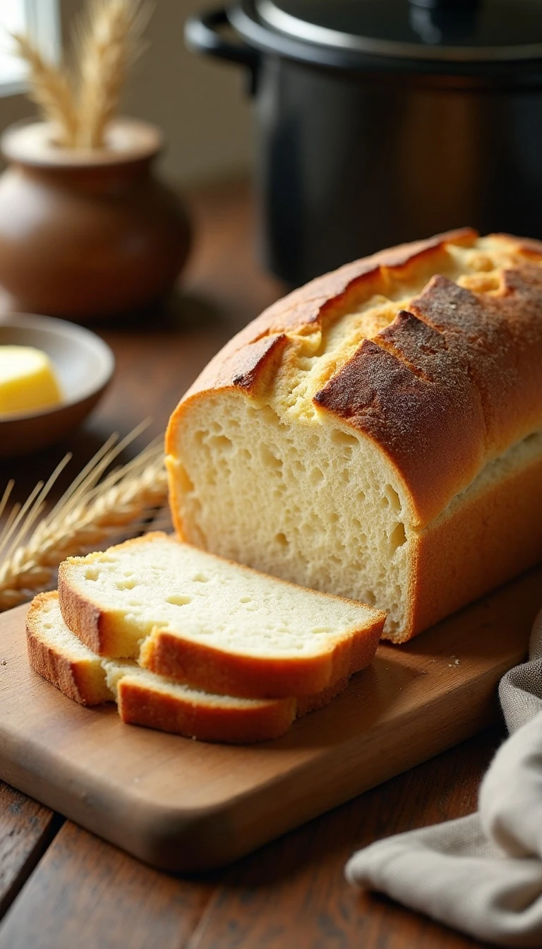 Easy 2-Hour Crockpot Bread Recipe (No-Knead)