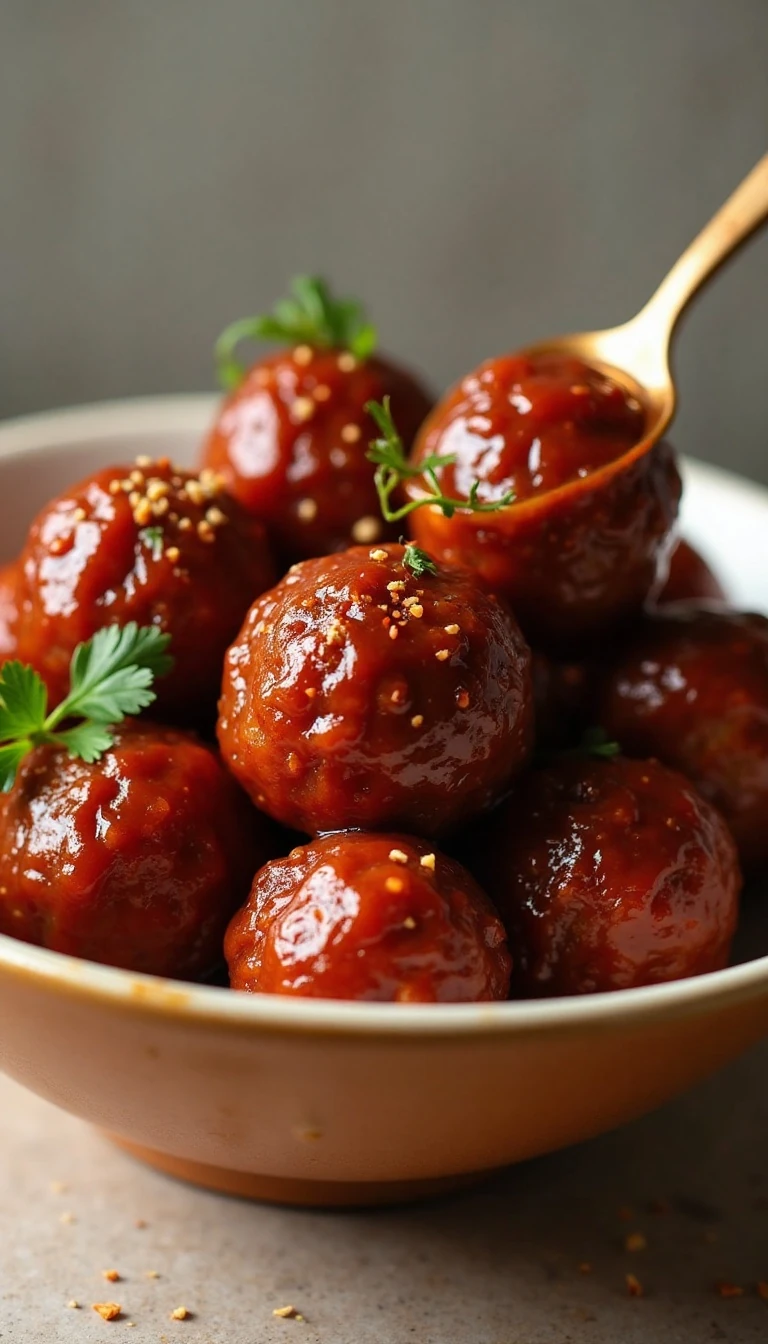 2-Ingredient Sweet and Spicy Slow Cooker Meatballs Recipe