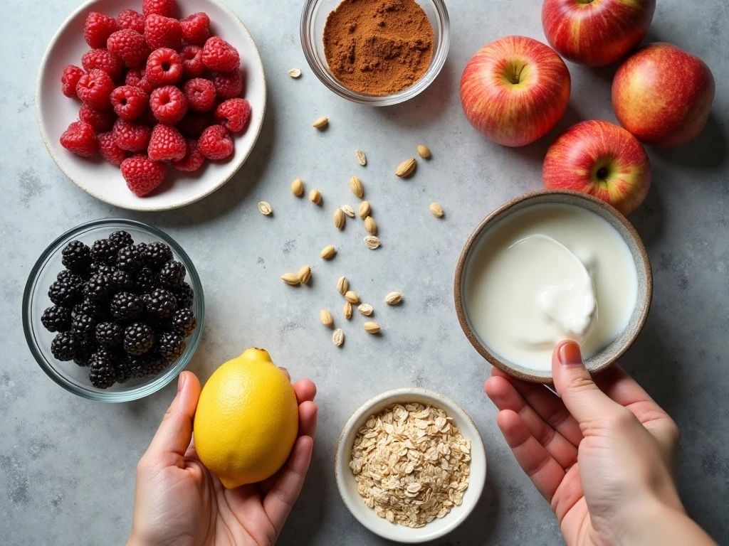 Fresh ingredients commonly used in portion-conscious desserts