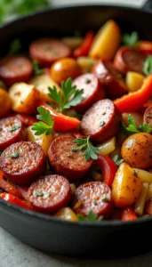 20-Minute Smoked Sausage and Potato Skillet Recipe