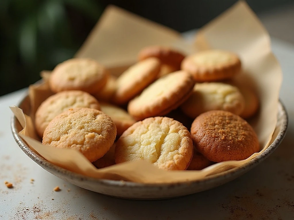 Assorted cookies arranged as a Weight Watchers dessert roundup