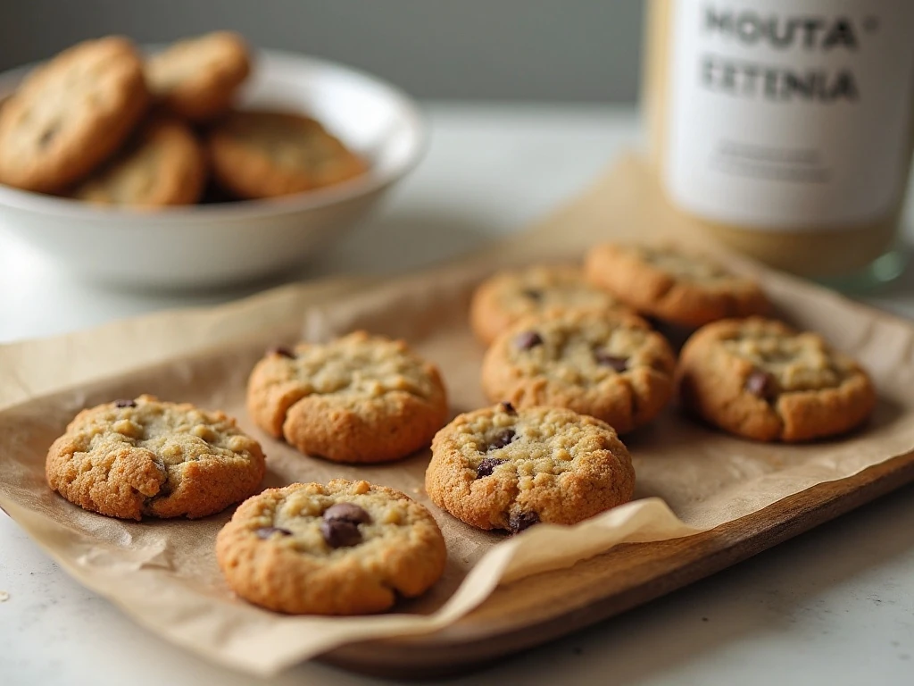 Portioned cookies prepared for serving and storage