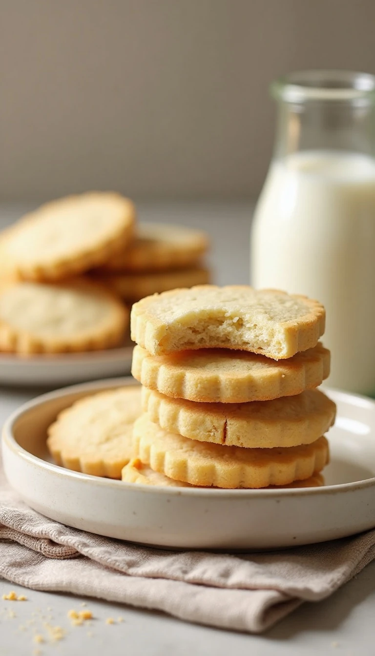 3-Ingredient Buttery Shortbread Cookie Recipe