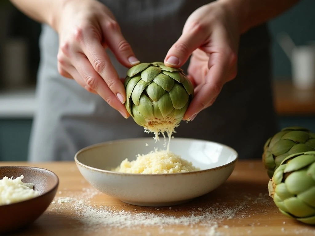 Draining artichoke hearts thoroughly before making creamy hot dip