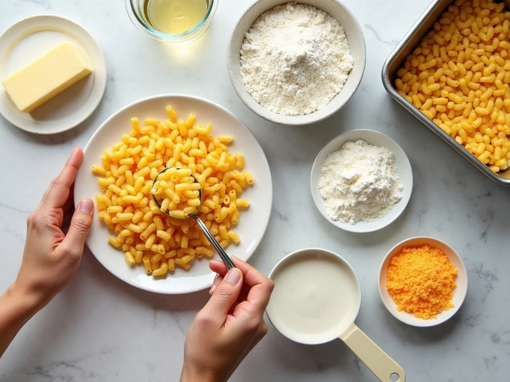 Five ingredients for easy baked mac and cheese