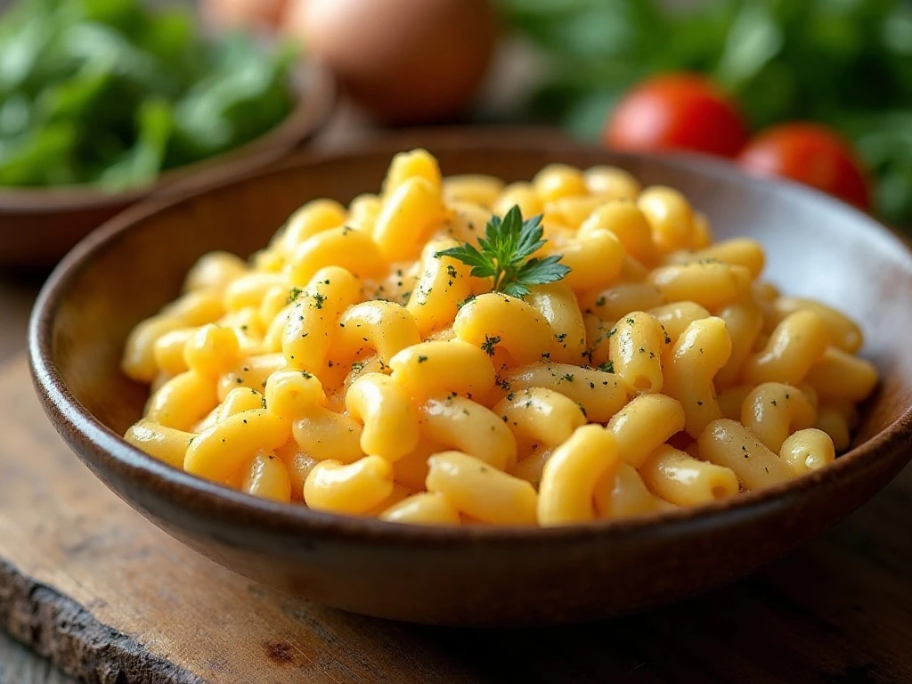 Slow cooker mac and cheese served as a comforting family dinner side