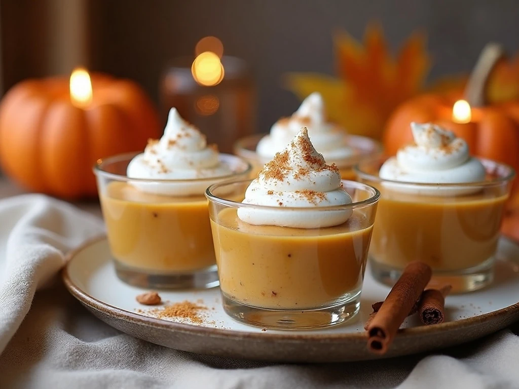 Maple pumpkin parfaits served at a fall gathering