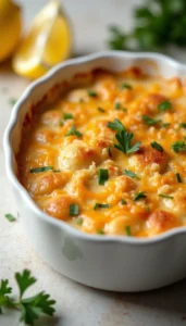 Cheesy and Creamy Crab Meat Casserole Recipe