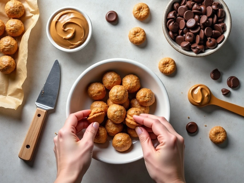 Ingredients for Nutter Butter acorn cookies