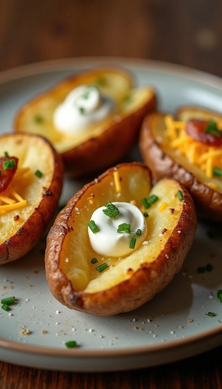 Perfect Air Fryer Baked Potato Recipe (Crispy Skin & Fluffy Inside)