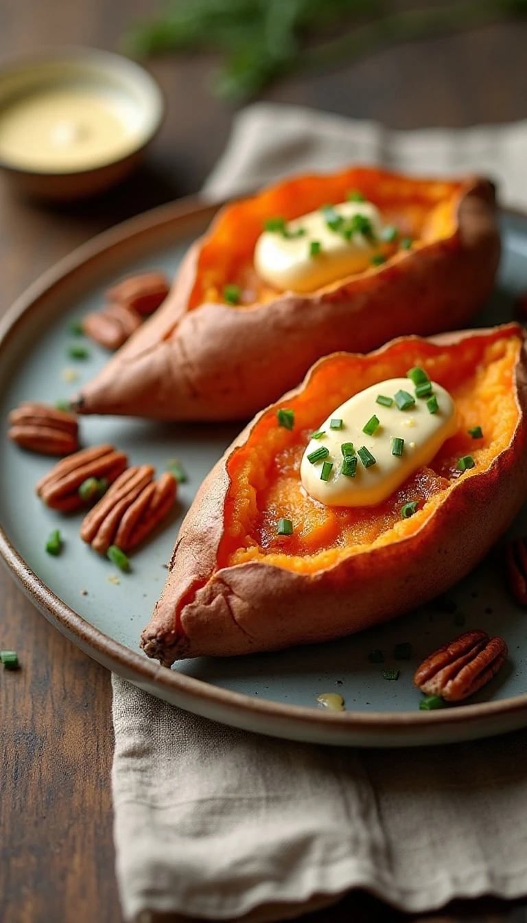 Crispy Air Fryer Blooming Sweet Potato Recipe