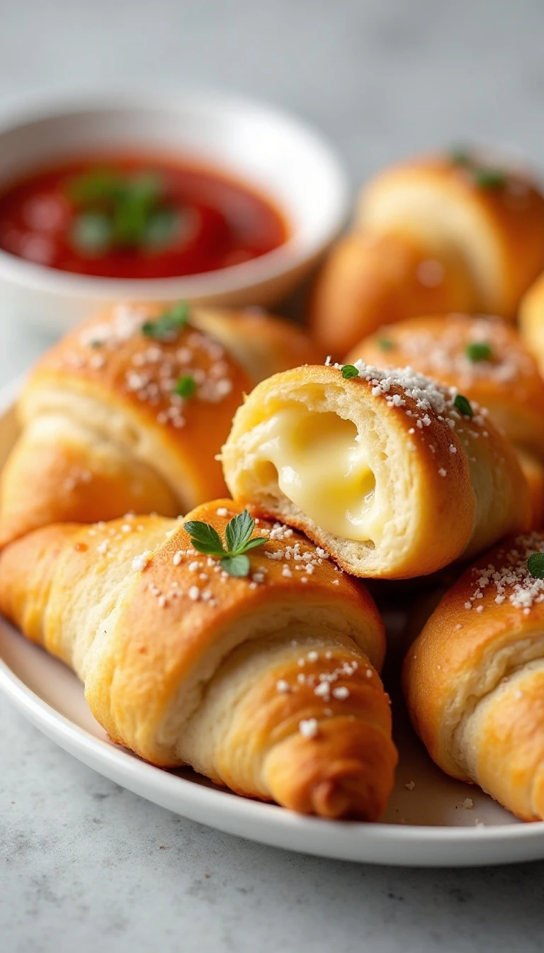 Air Fryer Cheesy Garlic Crescent Rolls Made Easy