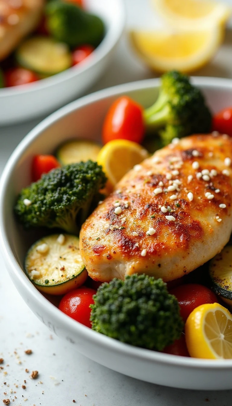 Air Fryer Chicken and Vegetables Ready in 15 Minutes