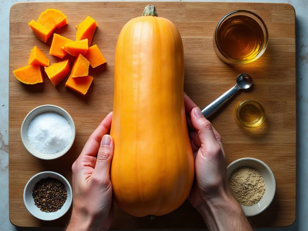 Ingredients for air-fryer butternut squash