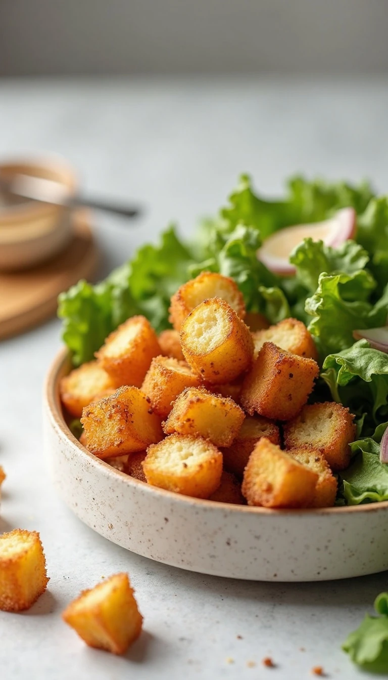 Easy Air Fryer Croutons Recipe