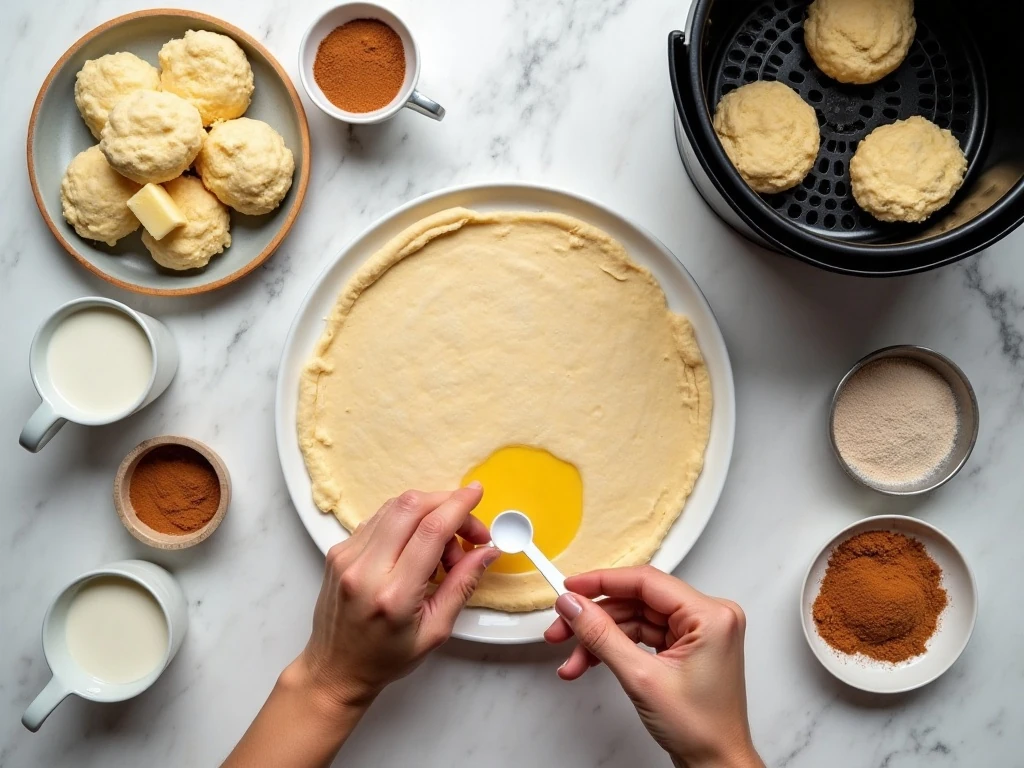 Ingredients for air fryer donut holes