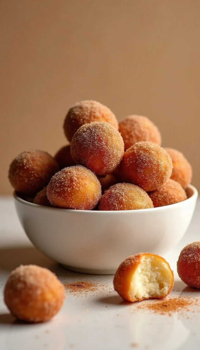 Easy Air Fryer Donut Holes Recipe with Cinnamon Sugar