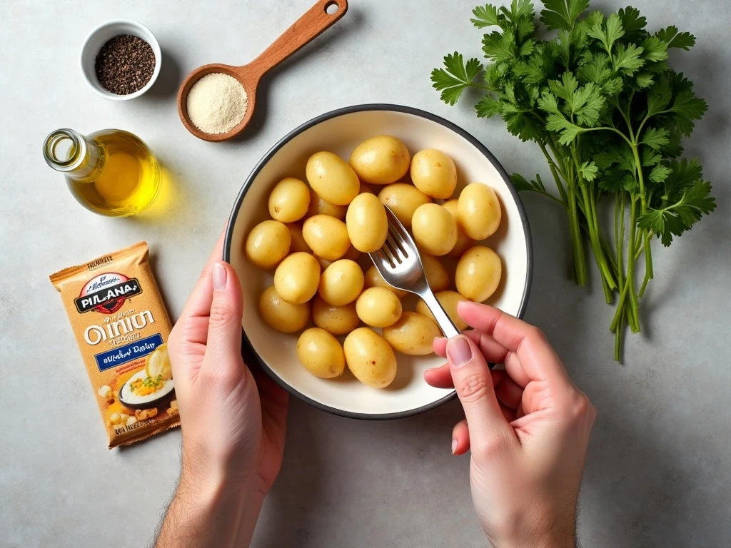 Ingredients for air fryer Lipton onion potatoes