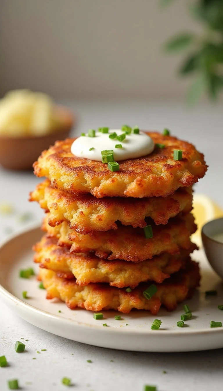 Crispy Air Fryer Potato Fritters Recipe