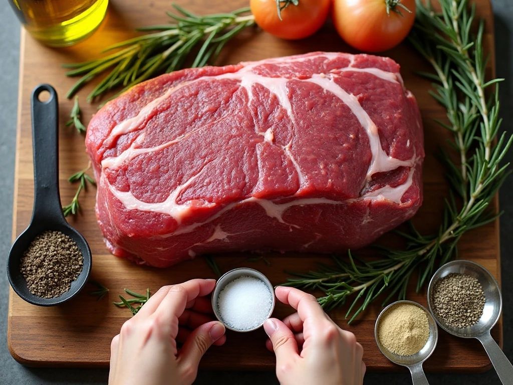 Ingredients for air fryer roast beef