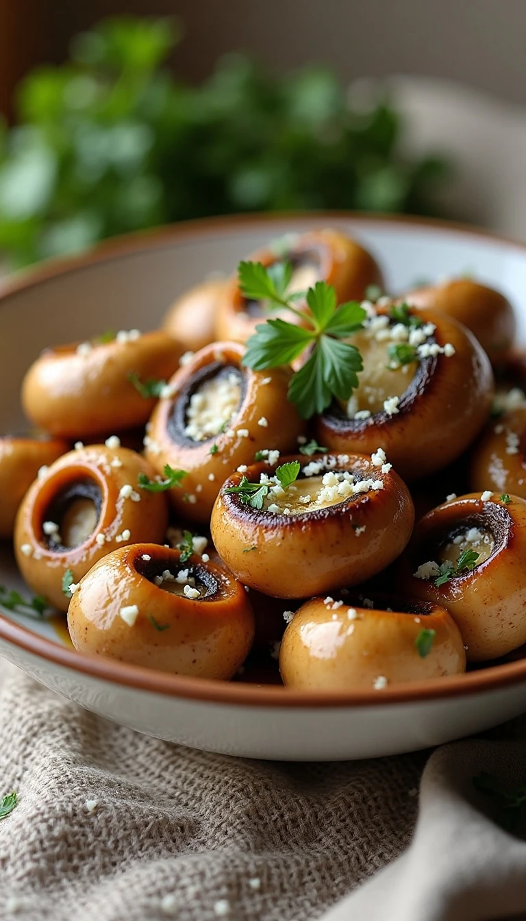 Easy Air Fryer Roasted Mushrooms Recipe