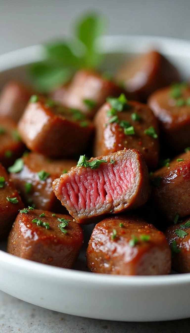 Easy Air Fryer Steak Bites Recipe with Garlic Butter