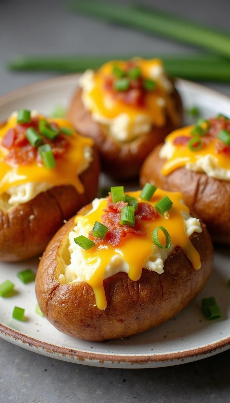 Easy Air Fryer Twice-Baked Potatoes Recipe