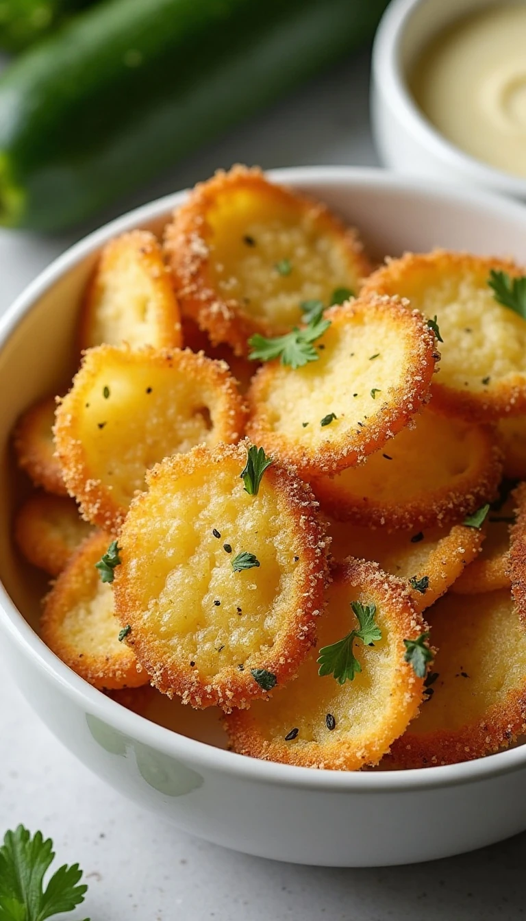 Crispy Air Fryer Zucchini Chips Recipe