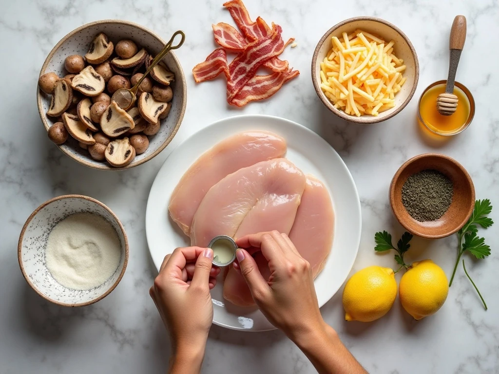 Ingredients for homemade Alice Springs Chicken
