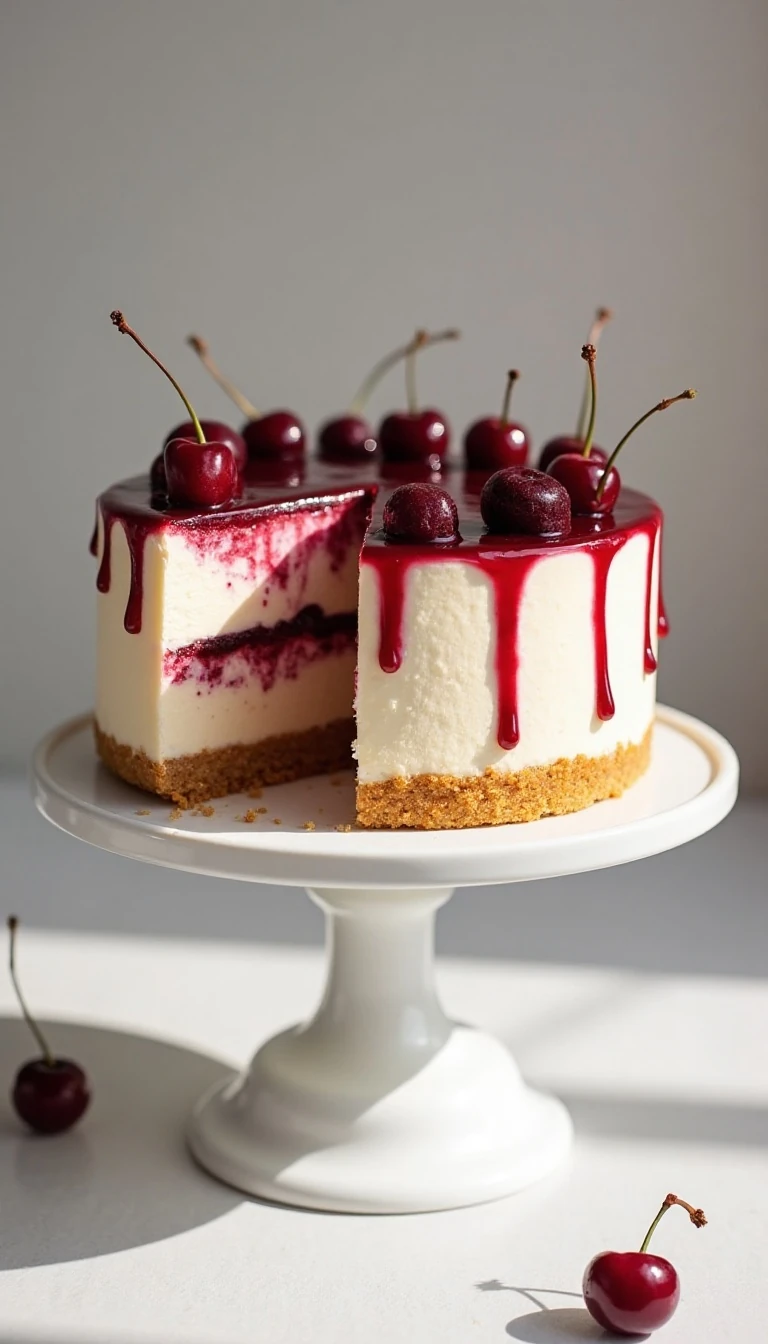 Amazing Cherry Cheesecake Recipe (Easy & Creamy!)