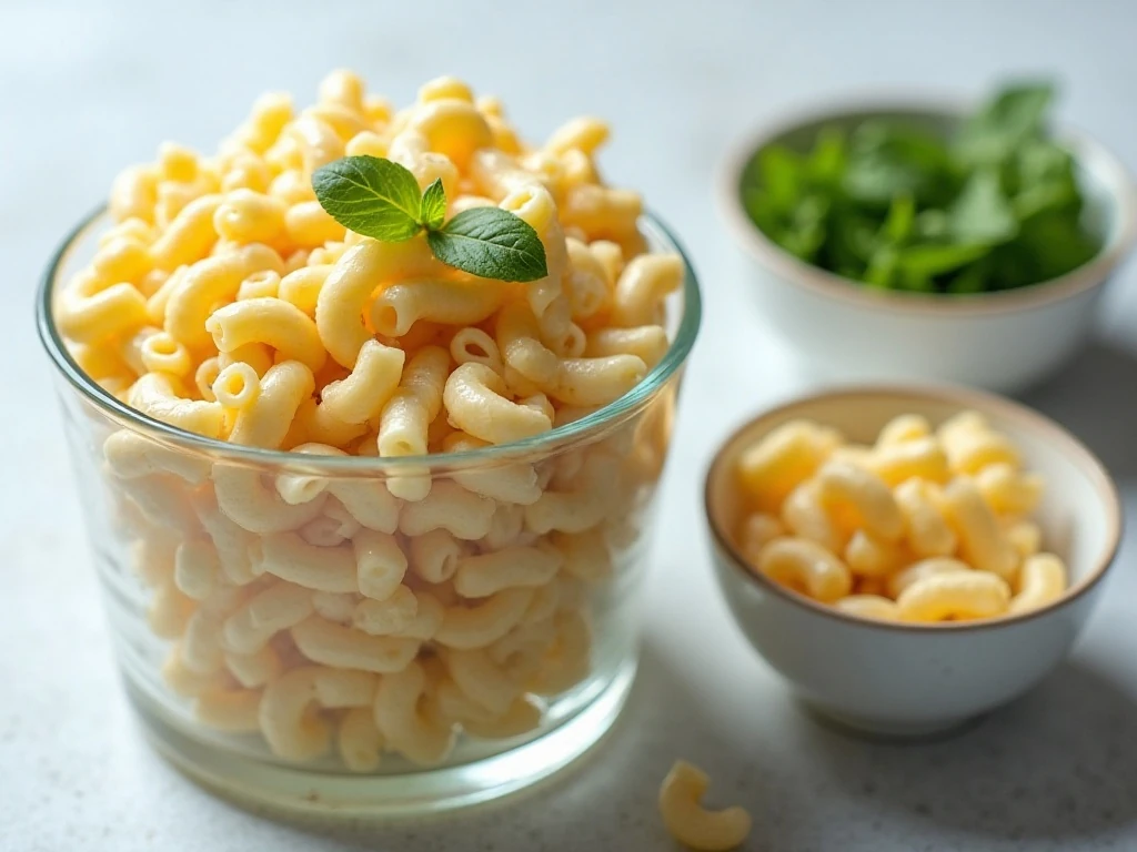 Make-ahead Amish macaroni salad stored for serving