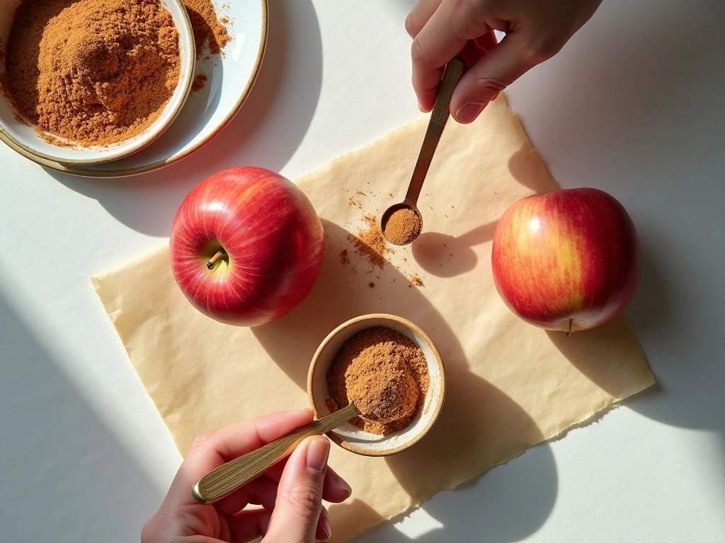 Ingredients for homemade baked apple chips