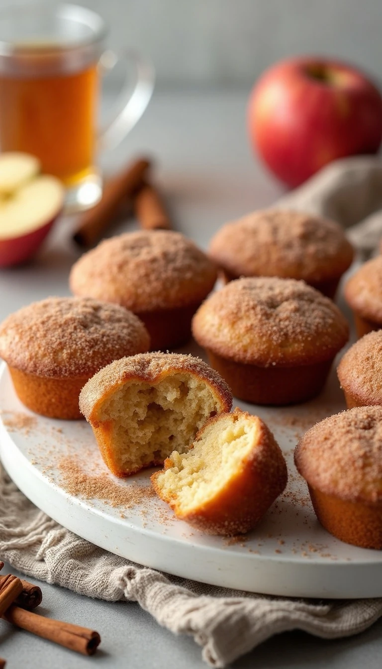 Easy Apple Cider Doughnut Muffins Recipe