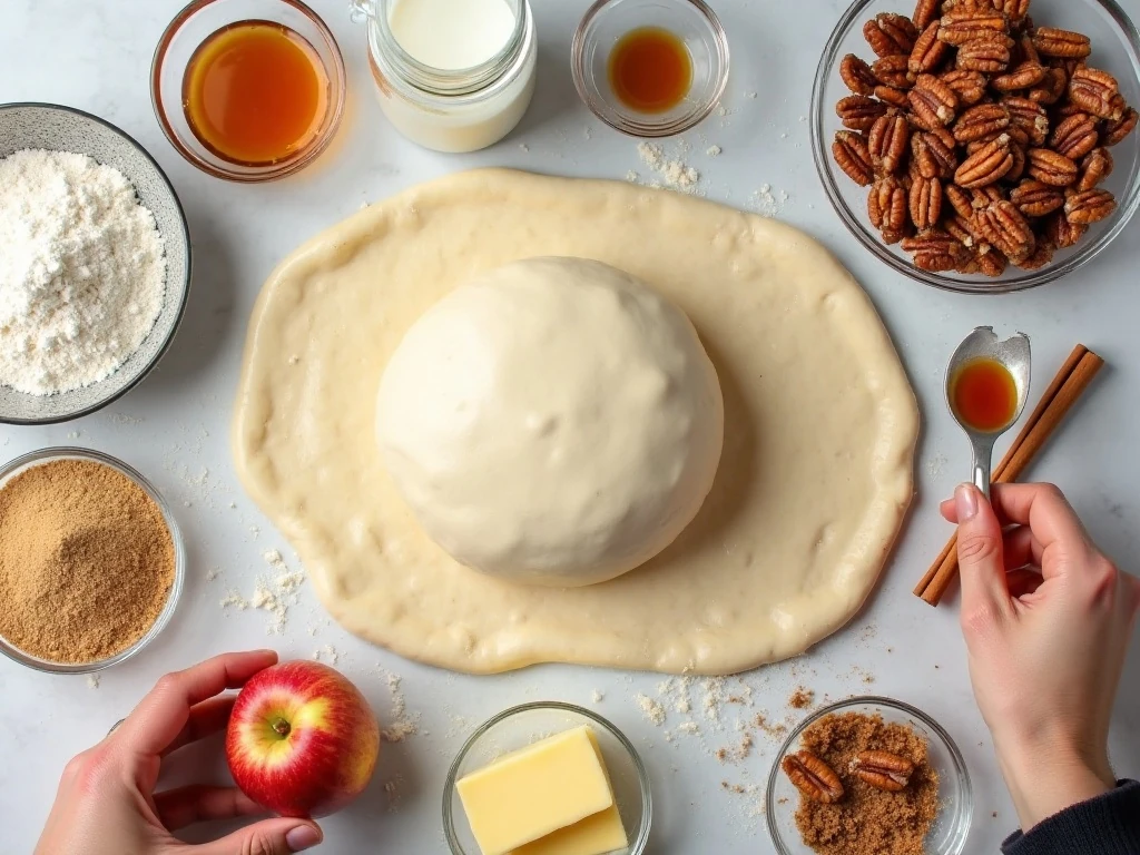 Ingredients for Apple French Toast Breakfast Pizza