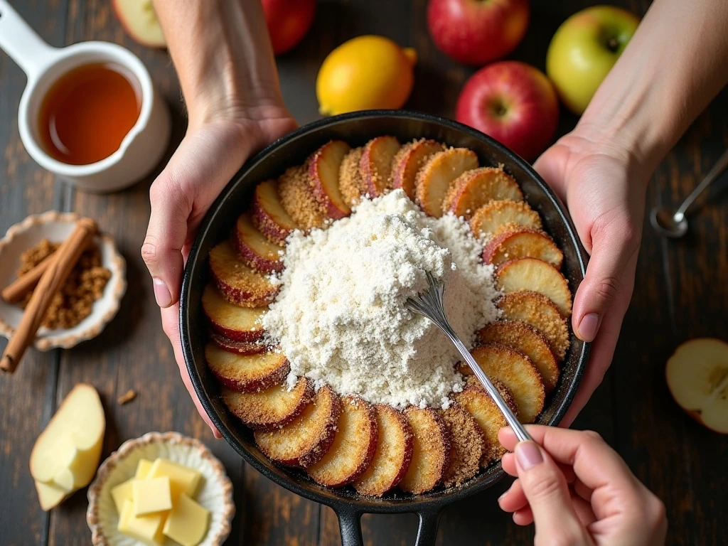 Ingredients for cinnamon apple pandowdy