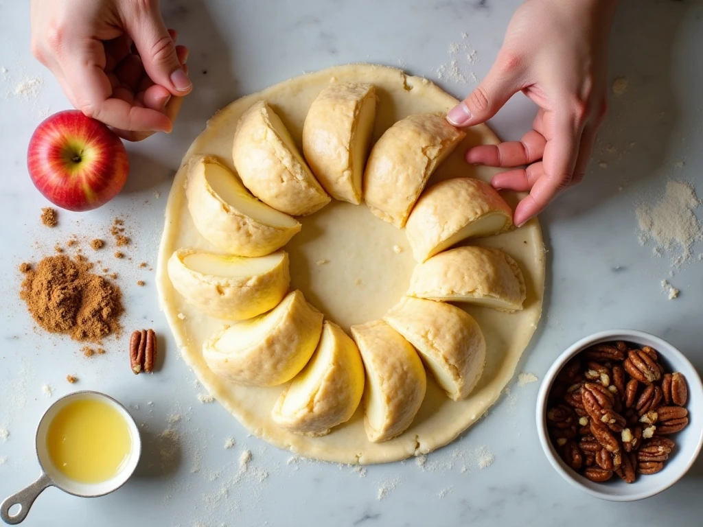 Ingredients for easy apple pie bites