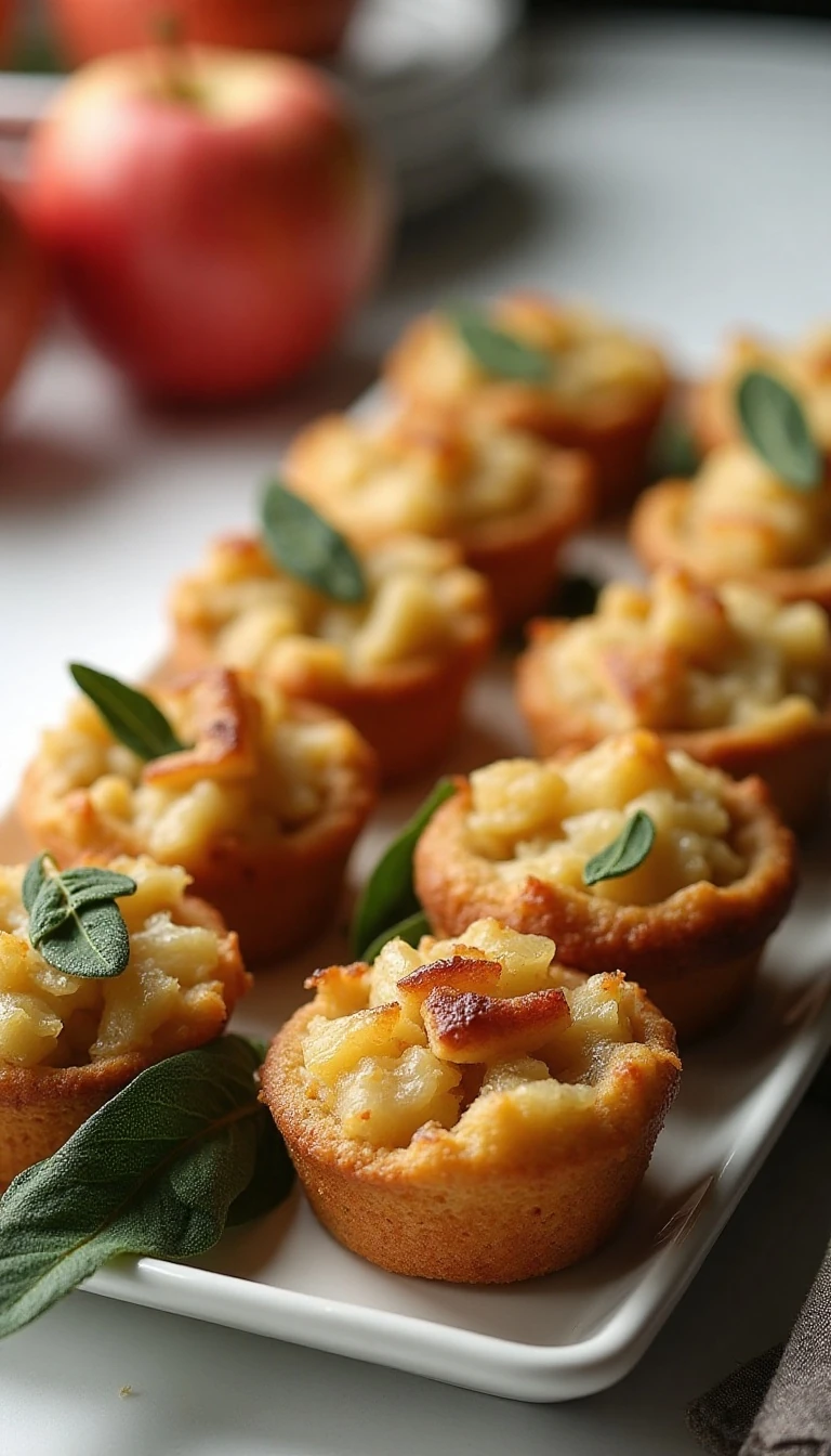 Apple Sage Stuffing Muffins Recipe: Savory Breakfast Bites