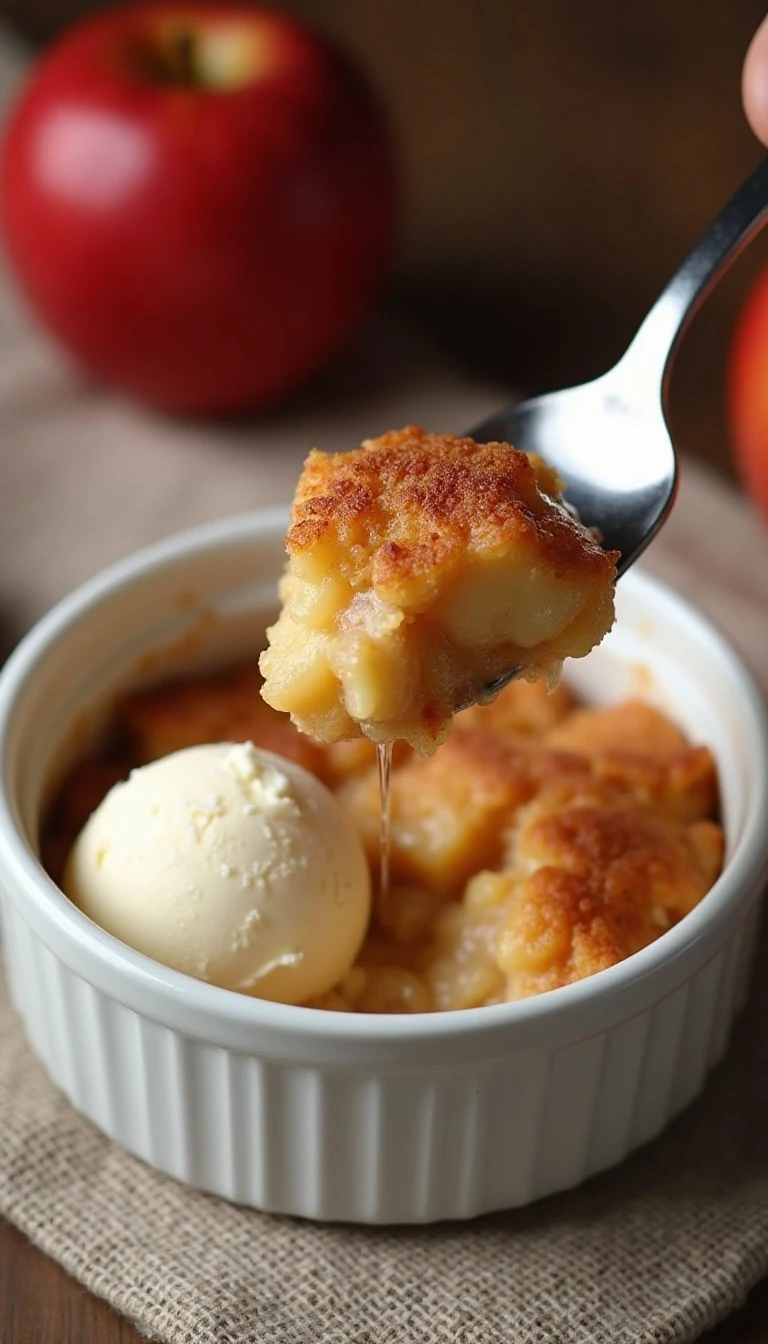 Easy 3-Ingredient Apple Spice Dump Cake Recipe