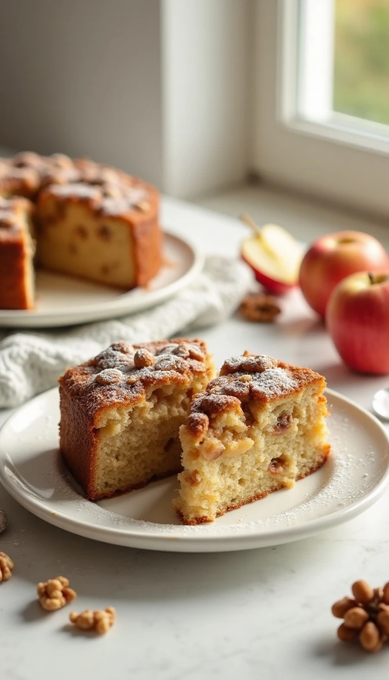 Easy Apple Walnut Cake Recipe: Moist One-Bowl Dessert