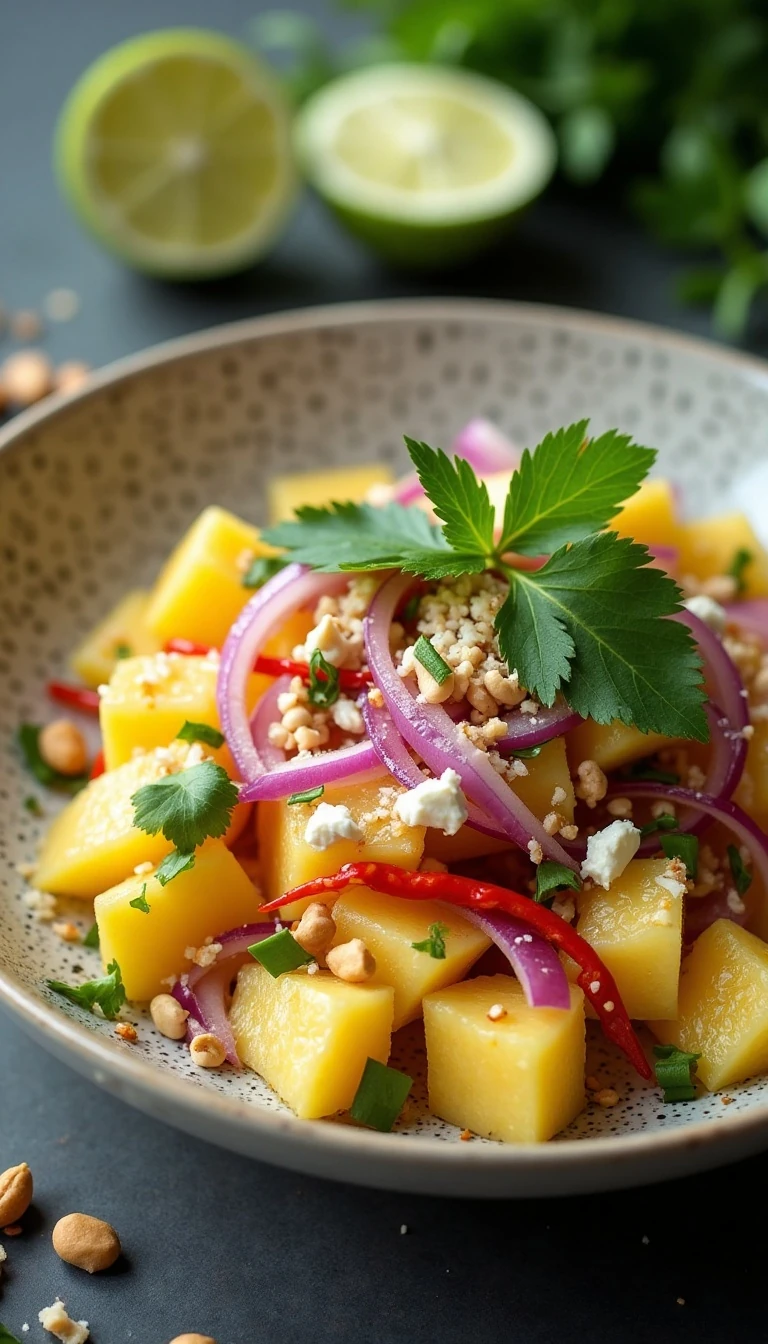 Easy Asian Pineapple Salad Recipe with Coconut and Peanut