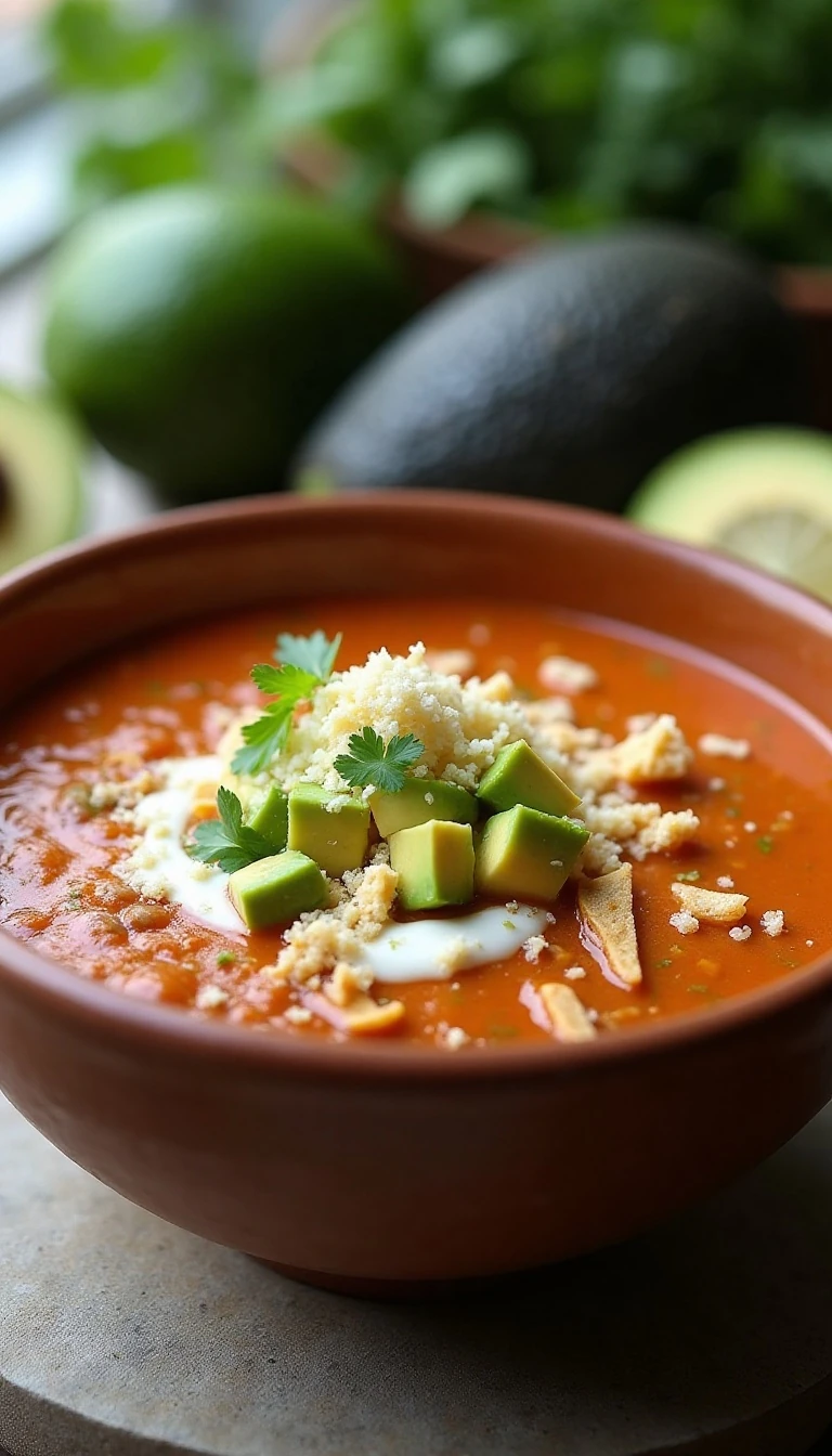 Creamy Avocado Black Bean Tomato Bisque Recipe