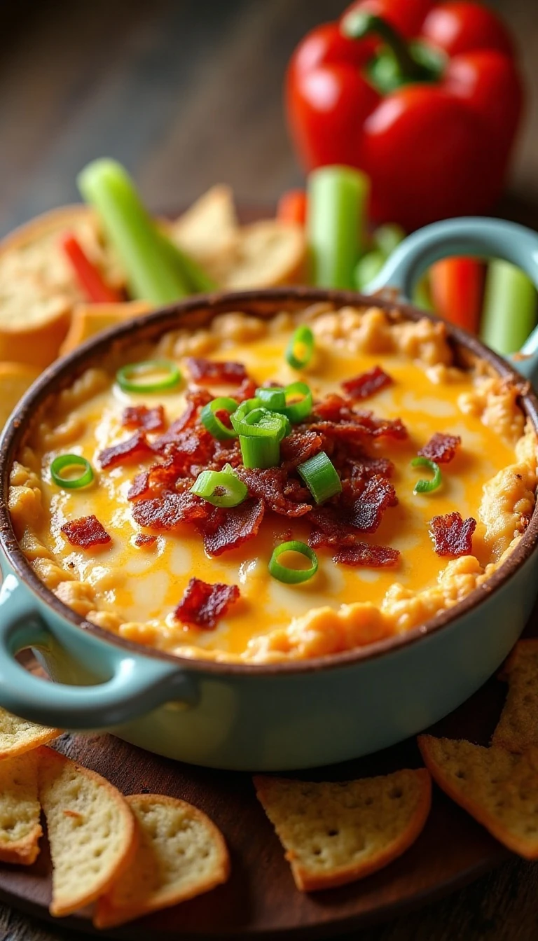 Creamy Bacon and Cheese Dip Recipe: Hot, Bubbly, and Party-Ready