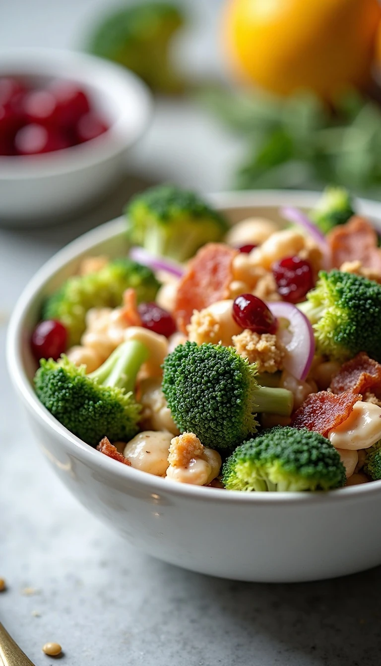 Easy Bacon Broccoli Salad Recipe with Creamy Sweet-Tangy Dressing