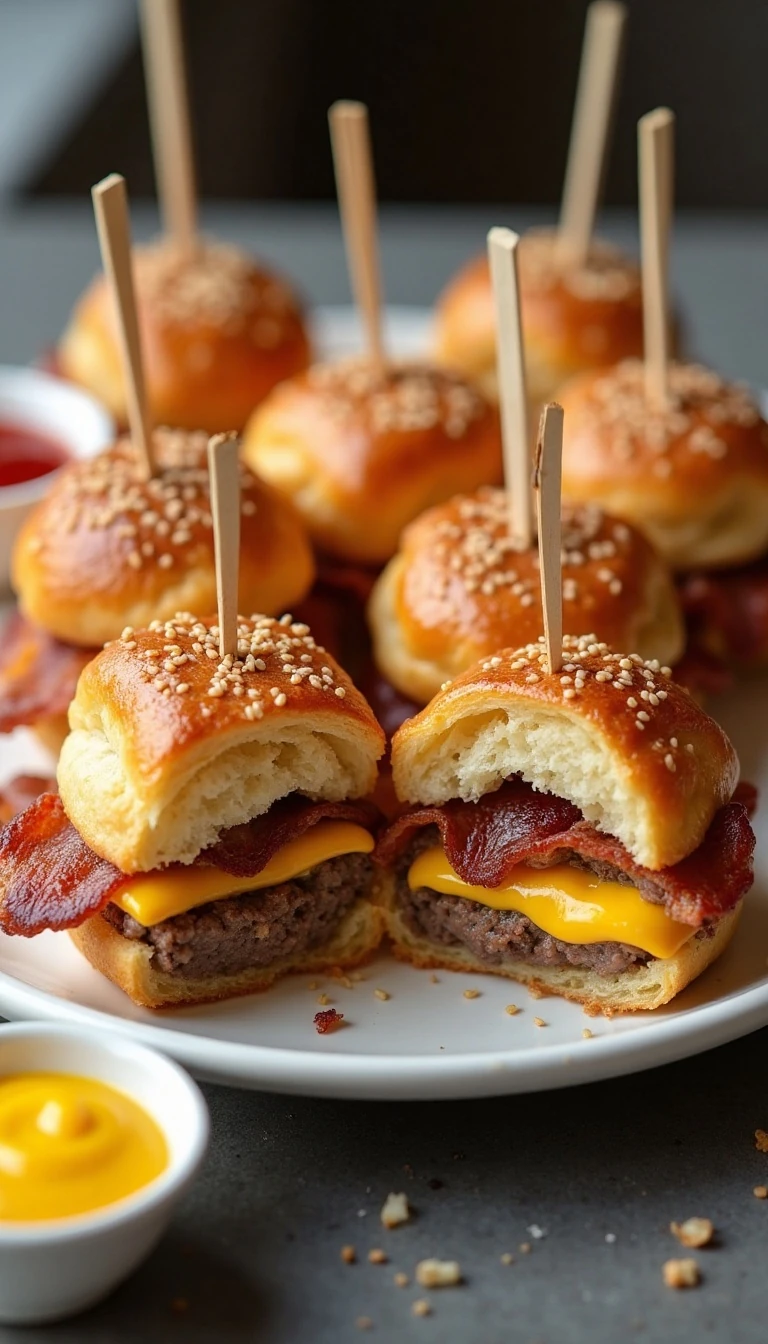 Easy Bacon Cheeseburger Pops Recipe
