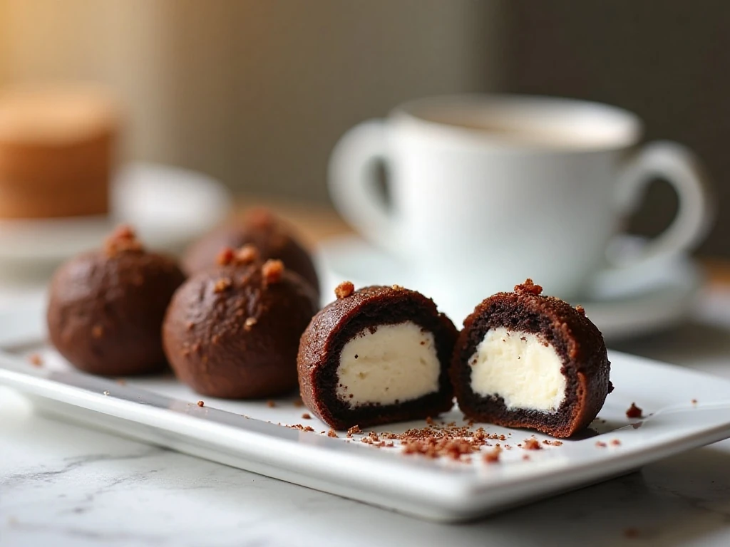 Bacon Oreo Cookie Balls served as bite-size party desserts